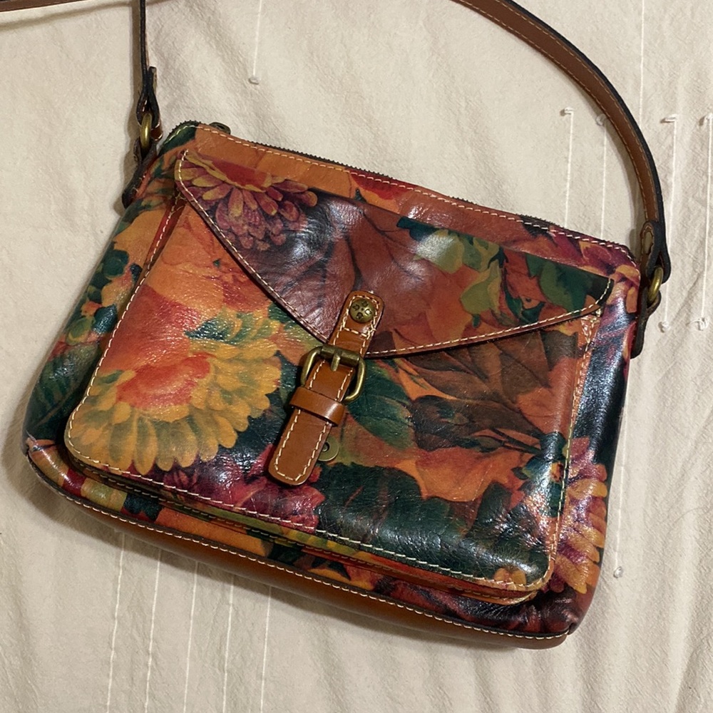 Patricia Nash Floral Leather Bag Gem